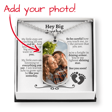 Hey Big Brother Morse Code Necklace - Love You This Much